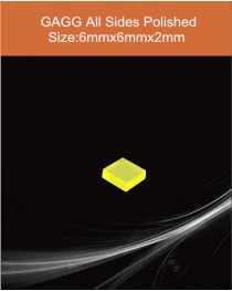 GAGG Ce scintillation crystal, GAGG Ce crystal, GAGG scintillator, Ce:Gd3Al2Ga3O12 crystal, 6 x6 x2mm